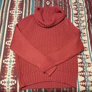 Coral knitted sweater